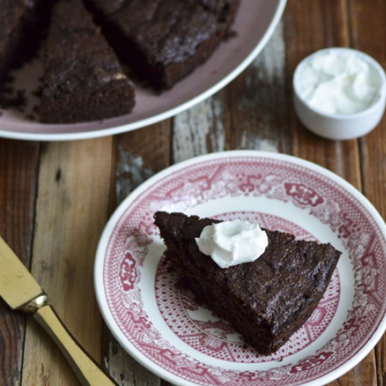 Beet Cake Made with Coffee Flour