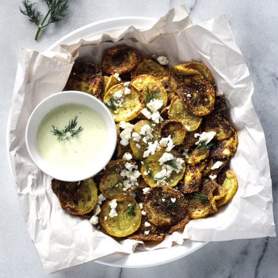 Squash Chips + Tzatziki Sauce