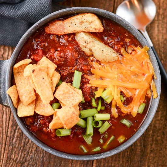 Slow Cooker Tailgate Chili