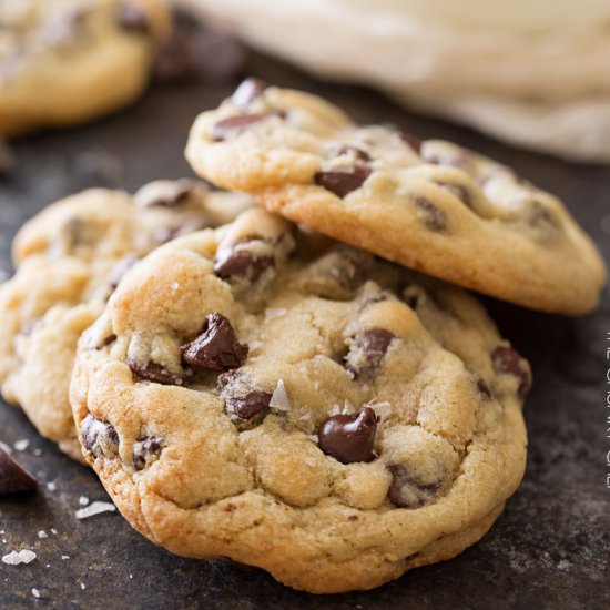 Salted Chocolate Chip Cookies