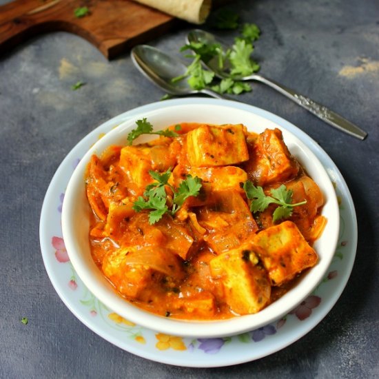 Paneer Do Pyaza Curry