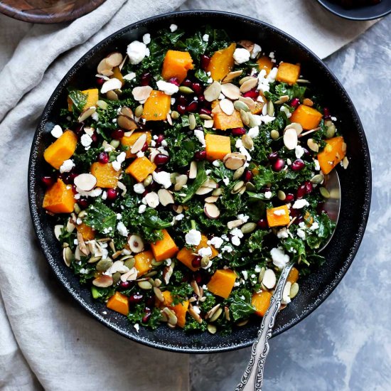 Butternut Squash and Kale Salad