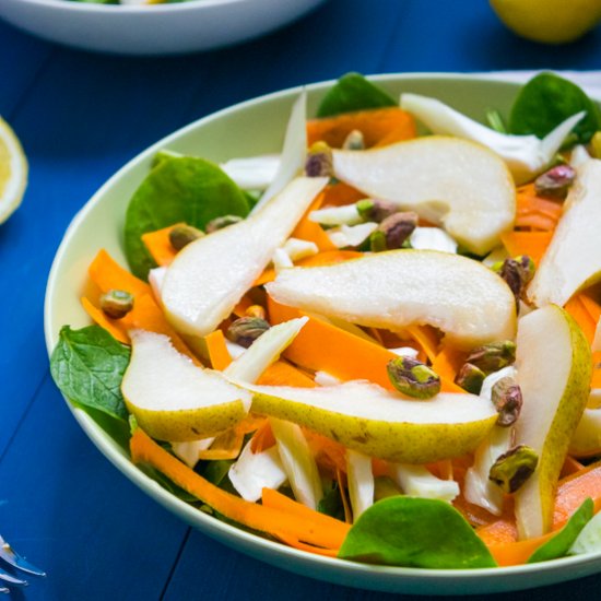 Paleo Raw Autumn Pear Salad