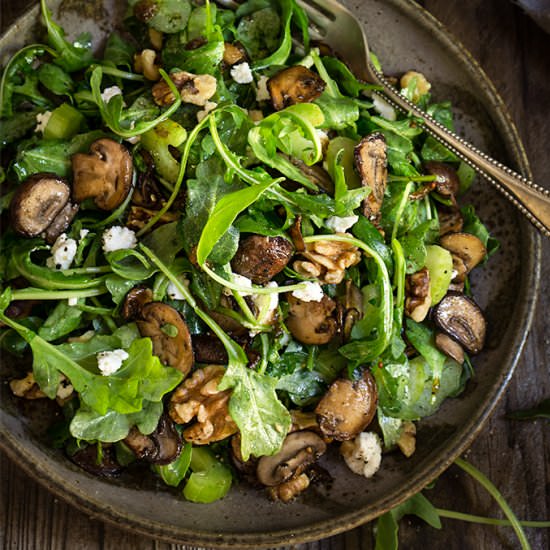 Mushroom and Arugula Salad