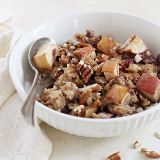 Cranberry Apple Baked Oatmeal