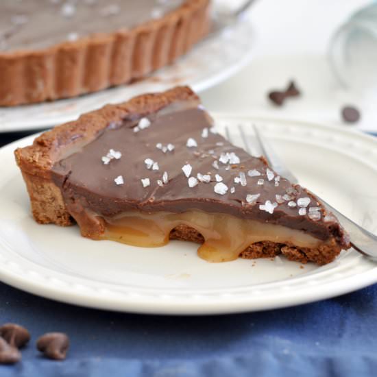 Salted Caramel-Chocolate Tart