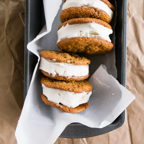 Chocolate Chip Ice Cream Sandwiches