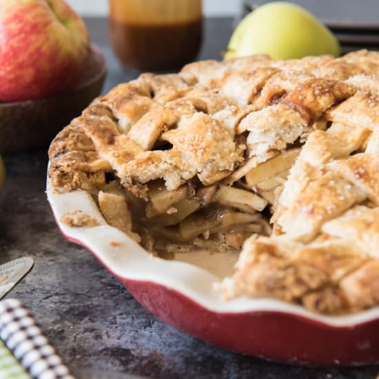 Salted Caramel Apple Pie