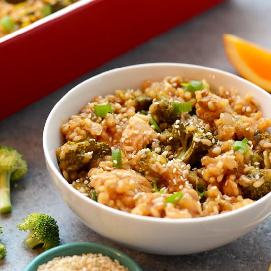 Skinny Orange Chicken Casserole