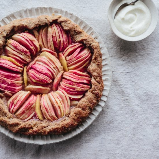 Pink Pearl Apple Galette