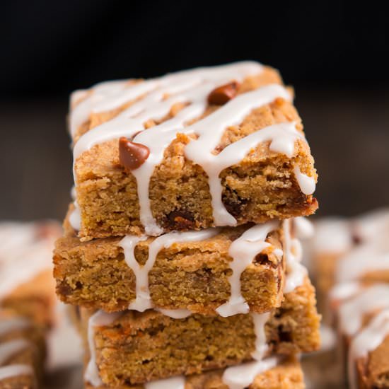 Cinnamon Pumpkin Cookie Bars