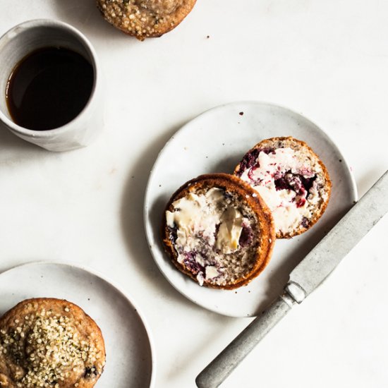 Berry Hemp Spelt Muffins