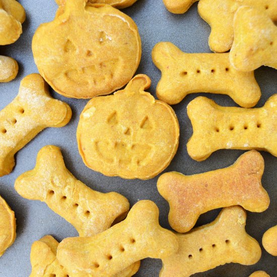 Pumpkin Peanut Butter Dog Treats