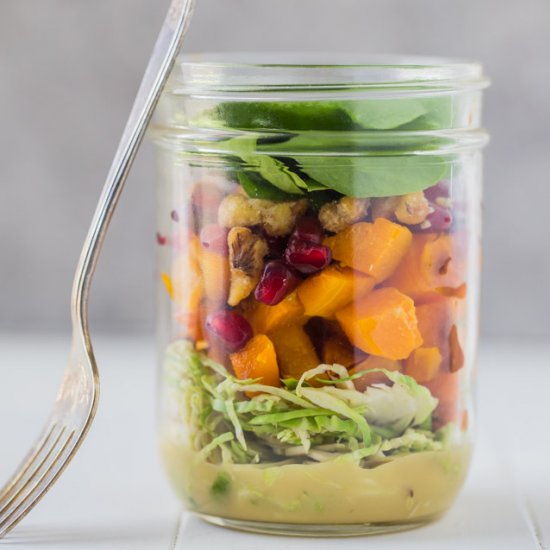 Autumn Salad in a Jar