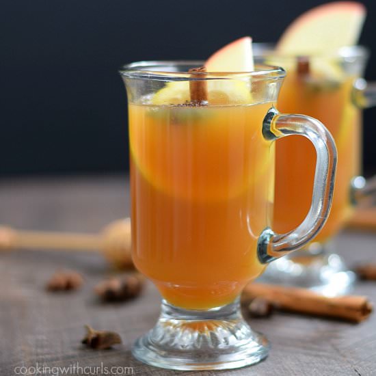 Hot Spiced Cider Toddy