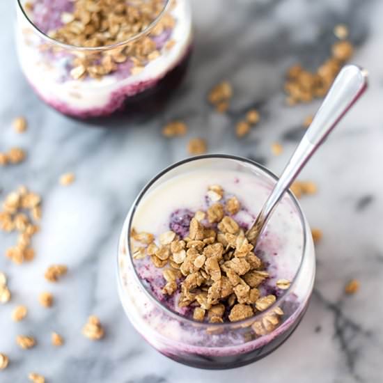 Blueberry Chia Breakfast Parfaits