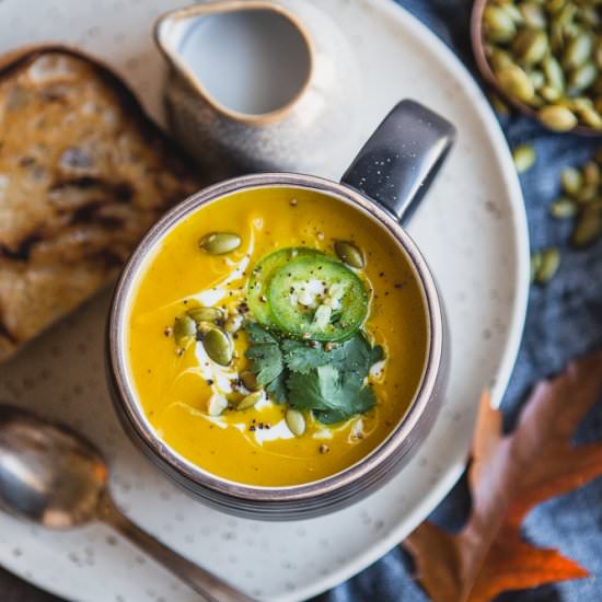 Curried Pumpkin Coconut Soup