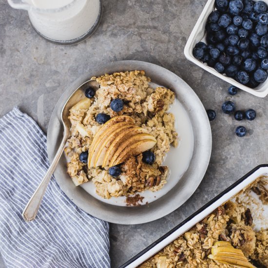 Apple and Maple Baked Oatmeal