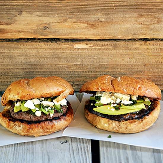 Chimichurri Burgers (Two ways!)