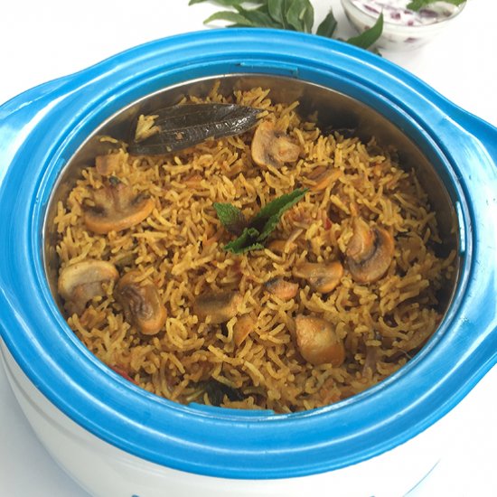 Mushroom Biryani Recipe