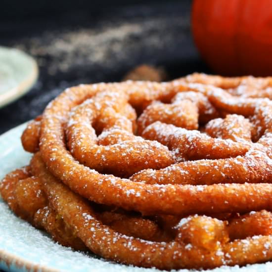 Pumpkin Spice Funnel Cake