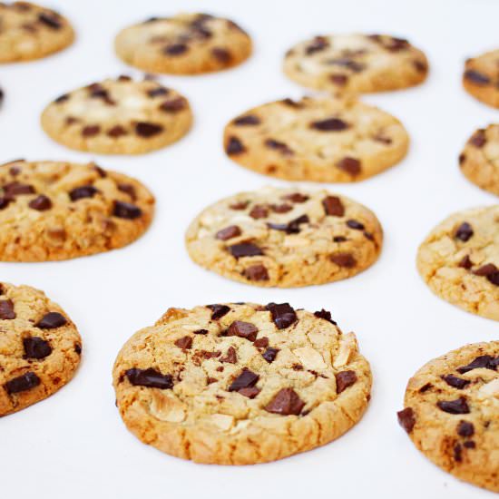 Triple Chocolate Chip Cookies