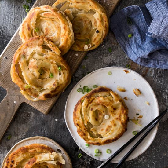 Authentic Chinese Scallion Pancakes