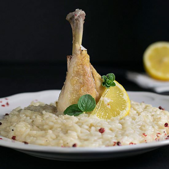 Chicken Soup Risotto