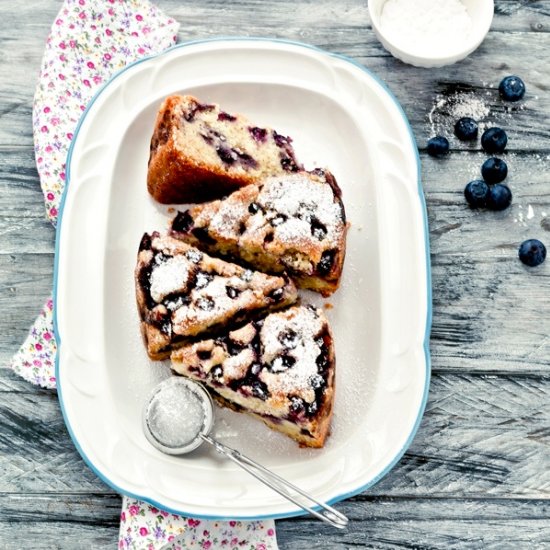 Soft Blueberry Cake