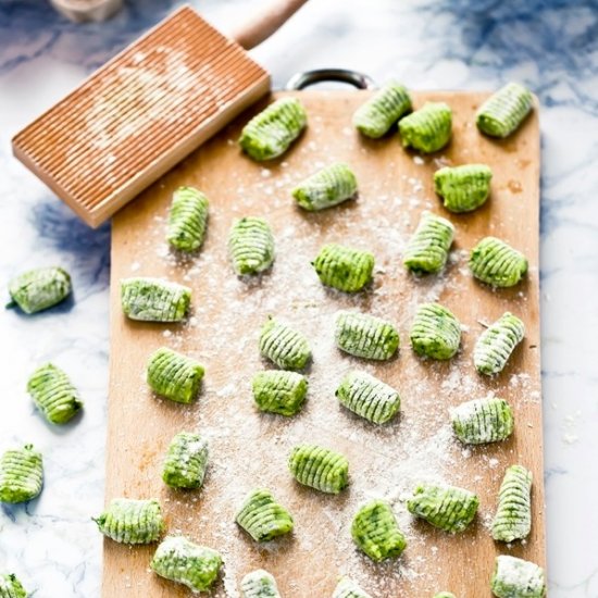 Gluten Free Arugula Gnocchi