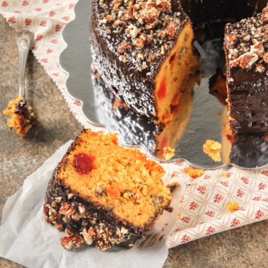 Pumpkin Cake with Candied Fruits