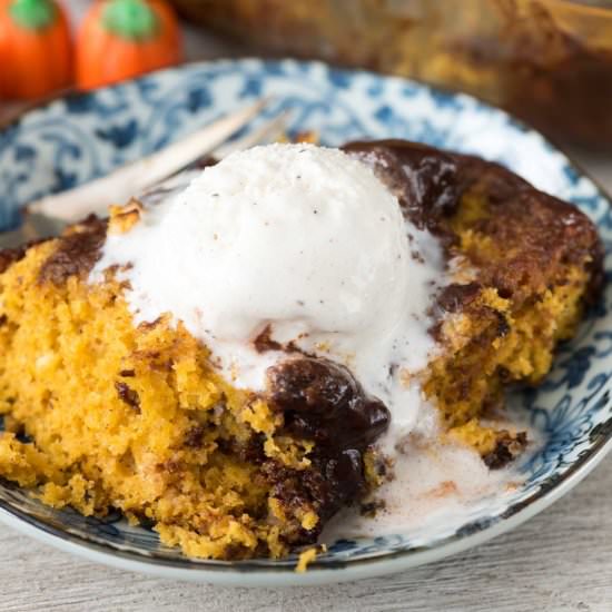 Pumpkin Hot Fudge Pudding Cake