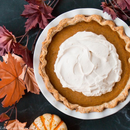 Pumpkin Pie w/ Salted Caramel Whip