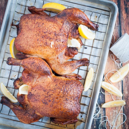 Smoked Chicken for Thanksgiving