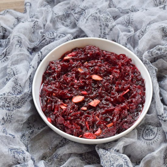 10 Minute Beetroot Halwa