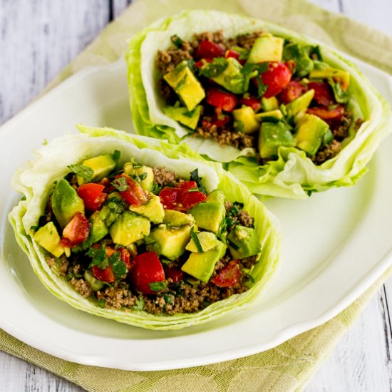 Turkey Lettuce Wrap Tacos