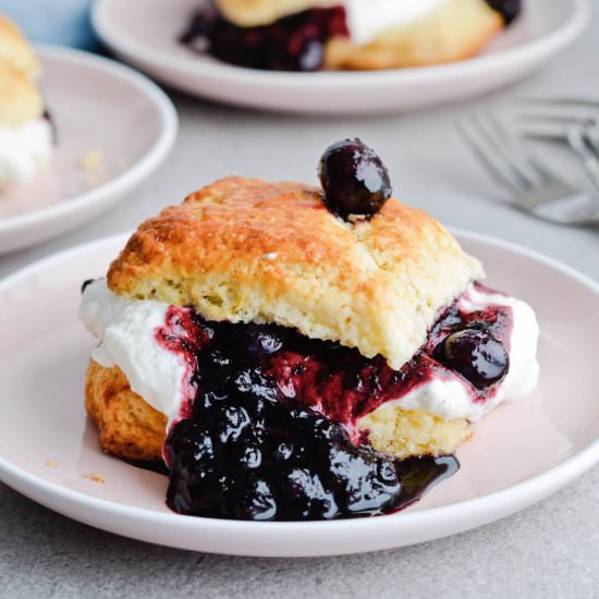 Vanilla Blueberry Shortcakes