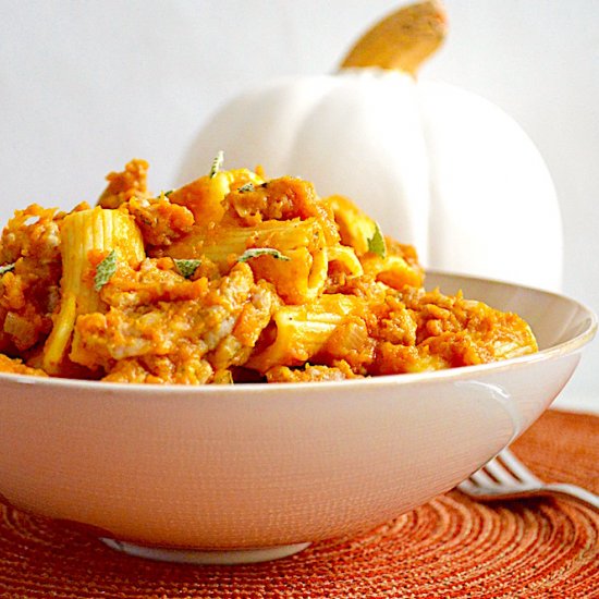 Pumpkin Sausage Rigatoni