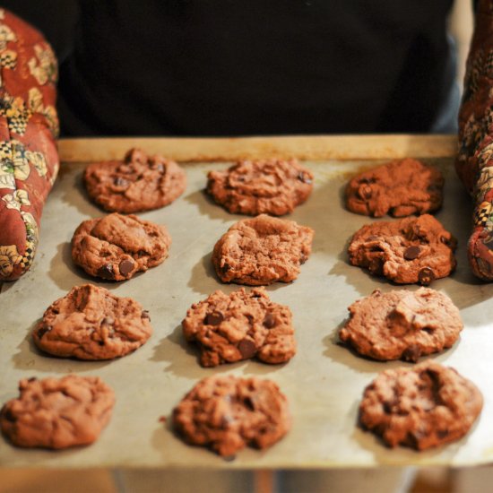 Double Chocolate Chip Cookies