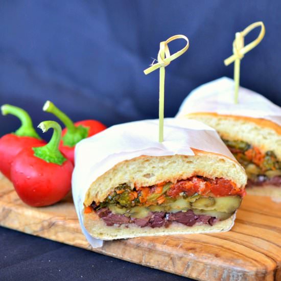 Vegan Muffaletta Sandwiches