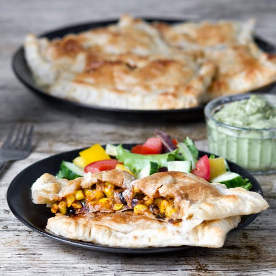 Black bean empanadas