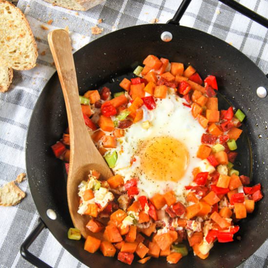 Egg with vegetables