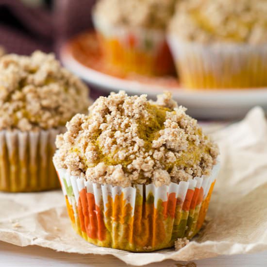 pumpkin streusel muffins