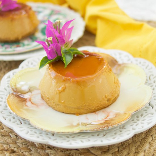 Dulce de Leche Microwave Flan