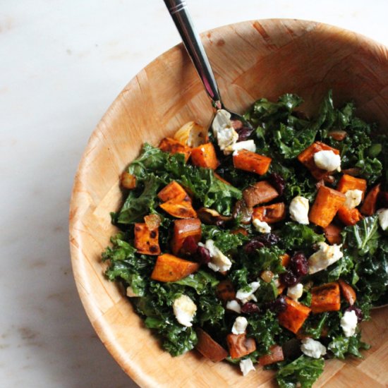 Kale and Sweet Potato Salad