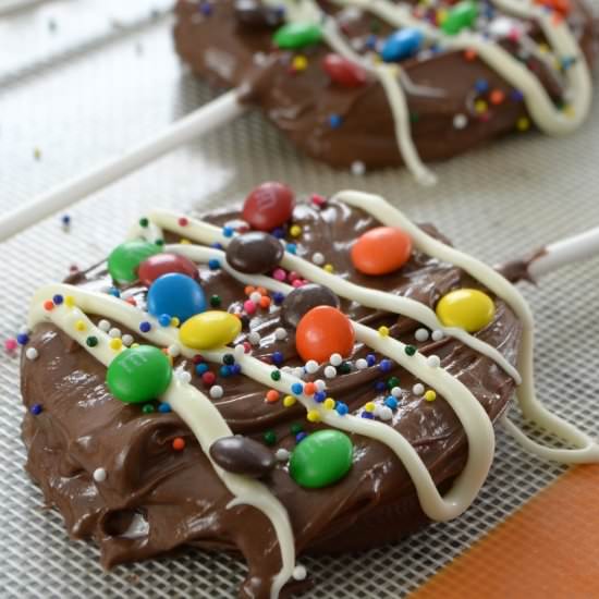 Chocolate Dipped Apple Pops