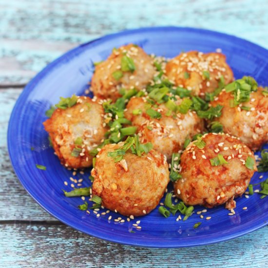 Sriracha Chicken Meatballs