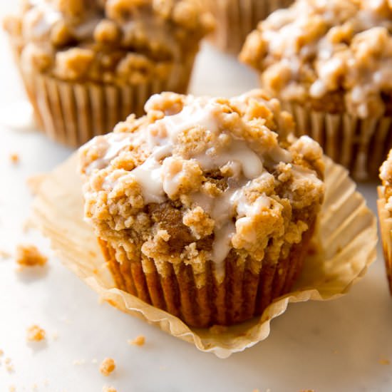 Pumpkin Crumb Cake Muffins