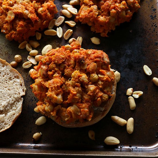 Sriracha Peanut Burger