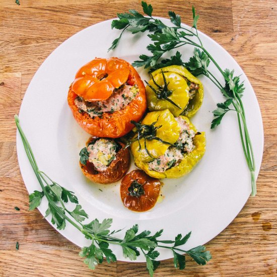 Stuffed French Heirloom Tomatoes